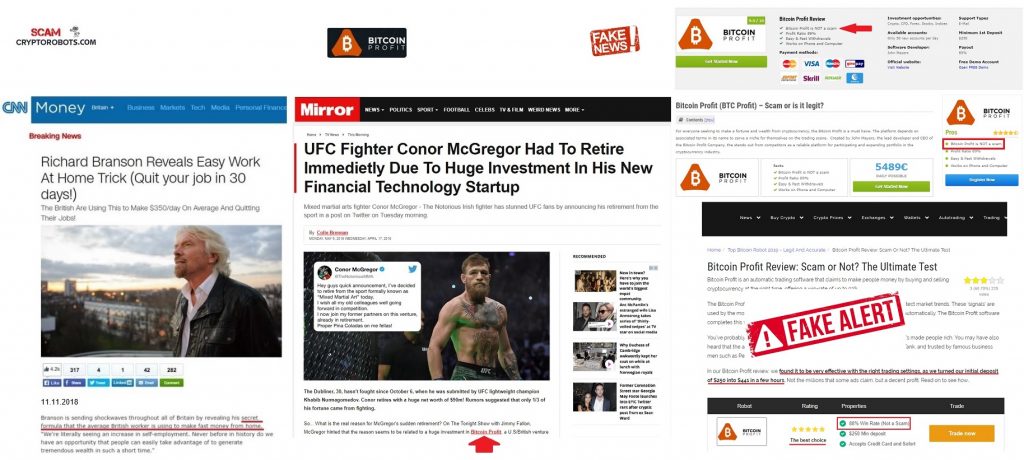 Fake Bitcoin Profit News and Reviews