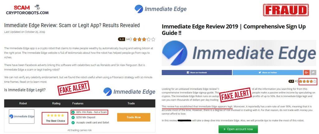 Fake Immediate Edge Reviews