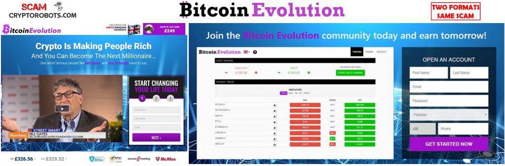 Bitcoin Evolution - Two Versions Of The Same Scam