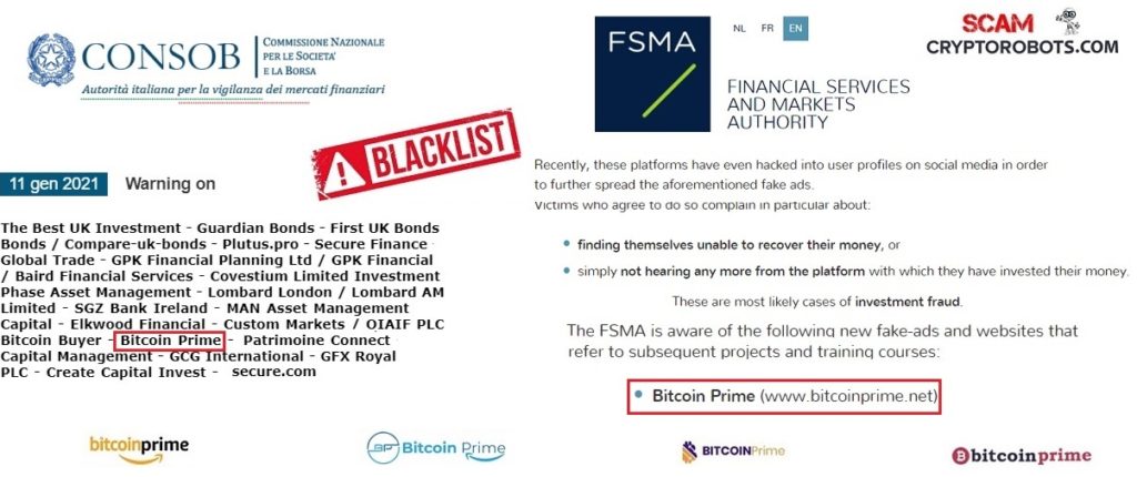 Bitcoin Prime Regulator Warnings